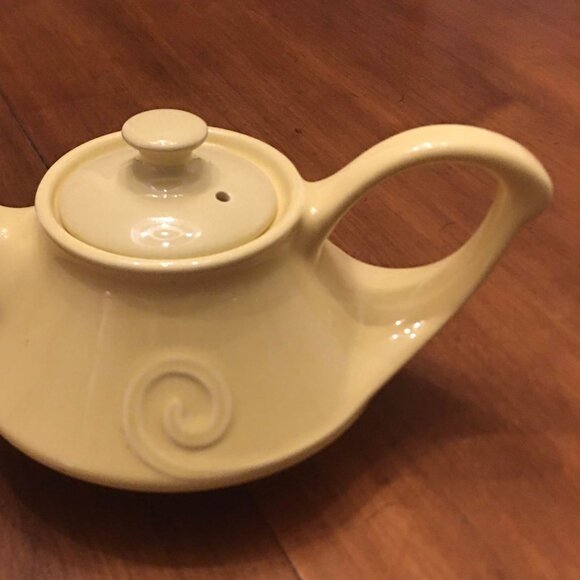 1940's "Atomic Age" Ohio Pottery Musical Teapot - Picture 2 of 7